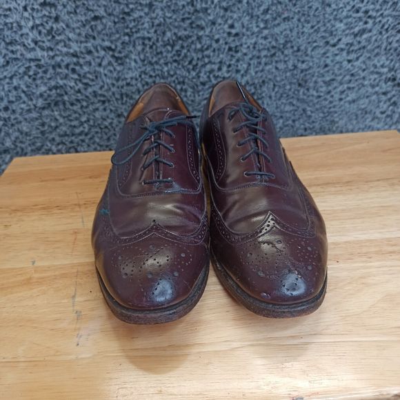 Johnston & Murphy 10.5 Oxford Shoes Men  Brown Wingtip Leather Lace up Dress main image 8